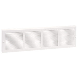 Grille de plinthe blanche